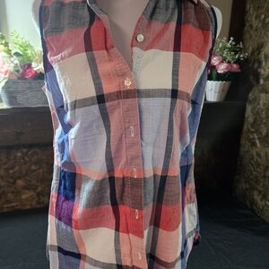 Croft & Barrow Multicolor Plaid Button Down Shirt